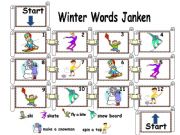 English powerpoint: winter sports worksheet