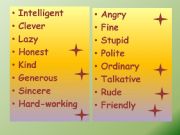 English powerpoint: Personal qualities