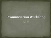 English powerpoint: The /i/ and /I/ sound in pronunciation