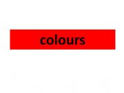 English powerpoint: colours 