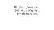 English powerpoint: Famous british monarchs 
