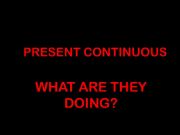 English powerpoint: Present continuous with moving images part 1