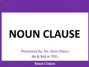 English powerpoint: Noun Clause