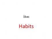 English powerpoint: Good and bad habits