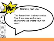 English powerpoint: Create your own Comic