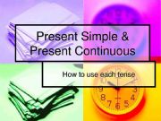 English powerpoint: Present simple and Present continuous
