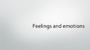 English powerpoint: Feelings and Emotions