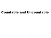 English powerpoint: countables and uncountables