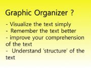 English powerpoint: Graphic organizer