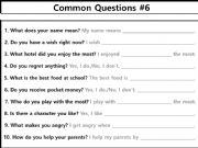 English powerpoint: 10 Common Questions