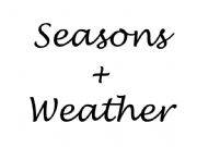 English powerpoint: Seasons + Weather