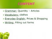 English powerpoint: Price and shopping