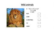 English powerpoint: Wild Animals