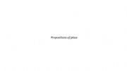 English powerpoint: Prepositions of place