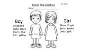 English powerpoint: Clothes and Colors