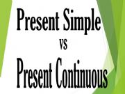 English powerpoint: Present Simple and Continuous - overview