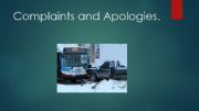 English powerpoint: Complaints and apoligies