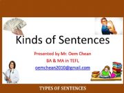 English powerpoint: PART I: SIMPLE SENTENCE