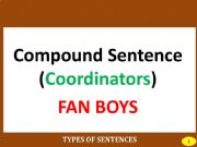 English powerpoint: PART II: COMPOUND SENTENCE