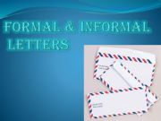 English powerpoint: writing letters