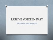 English powerpoint: Passive voice in past
