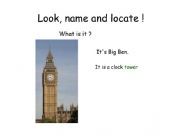 English powerpoint: London monuments describe and locate