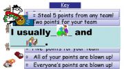English powerpoint: Chores bomb game 