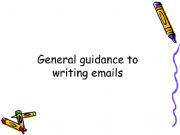 English powerpoint: General guidance to writing emails