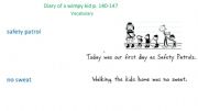 English powerpoint: Diary of a wimpy kid p. 150-160