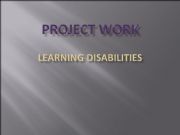 English powerpoint: Learning disability 