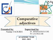 English powerpoint: comparative and superlative