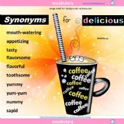 English powerpoint: Synonyms for Delicious
