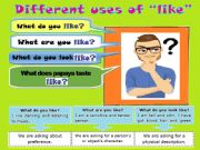 English powerpoint: USES OF LIKE