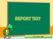 English powerpoint: REPORT TEXT