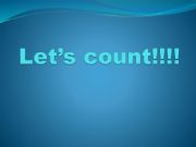 English powerpoint: Lets count!!!