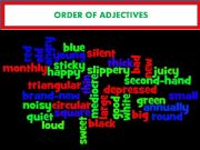 English powerpoint: Order of adjectives