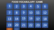 English powerpoint: Food-Game-Hide And Show