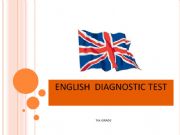 English powerpoint: Diagnostic test 7th grade