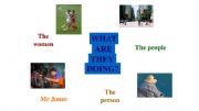 English powerpoint: Present continuous practise with pictures cont. 2