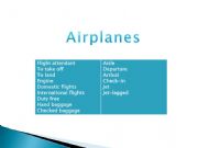English powerpoint: airplanes