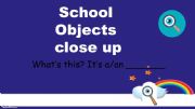 English powerpoint: School Objects Guessing game