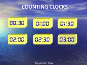 English powerpoint: Counting clocks for games and activities!