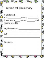 English powerpoint: Retelling a Story