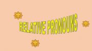 English powerpoint: Relative pronouns introduction
