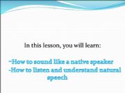 English powerpoint: Accent training-American
