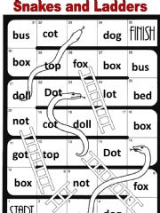 English powerpoint: Snakes and Ladders Game