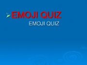 English powerpoint: emoji quiz