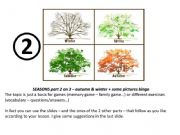 English powerpoint: Seasons tools for games and exercises - PART 2 on 3.