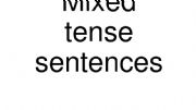 English powerpoint: mixed tenses