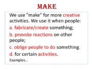 English powerpoint: Make x Do